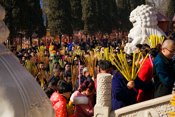 赵县柏林禅寺拜佛图片