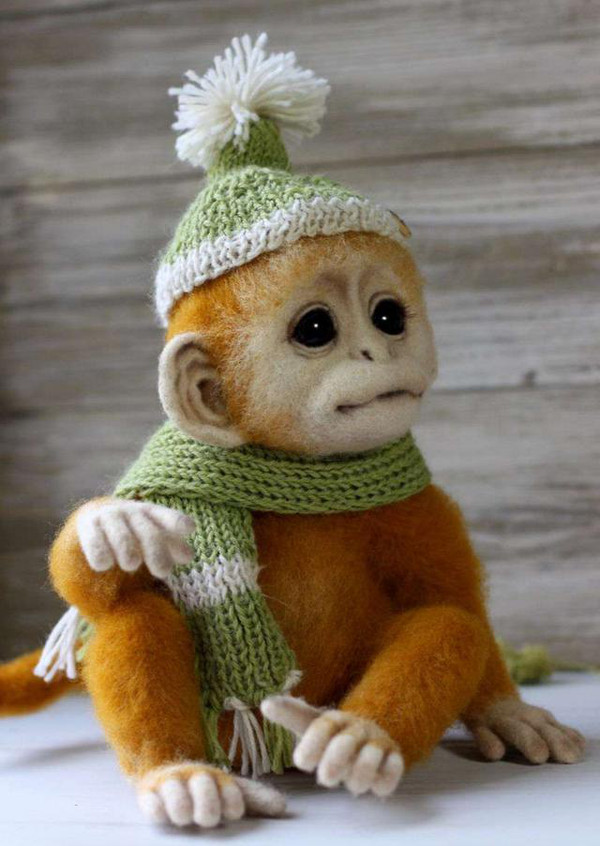 猴子刺猬帽子图片