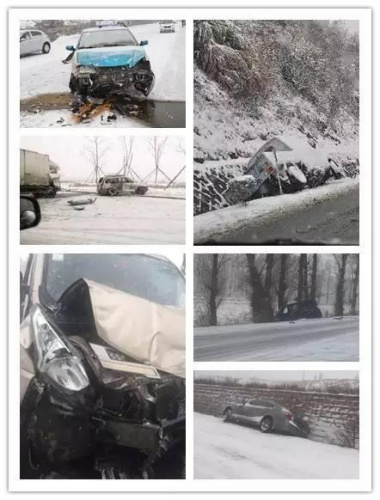 女司机李女士告诉记者,上午出发时,高速公路已经关闭,当时雪还下的不大,自己出去看了一下,路面上的雪都被碾压化掉,自己担心雪下的更大不能回榆,便决定马上启程,当上了路雪越下越大,掉头回米脂都来不及,于是硬着头皮拉着自己的母亲继续前行,一路上最快没有超过20公里,特别是在有坡度的拐弯路段和货车会车时,每次都是胆战心惊,看见对面的大货车点着刹车晃晃悠悠从身边过去,吓的头皮发麻。