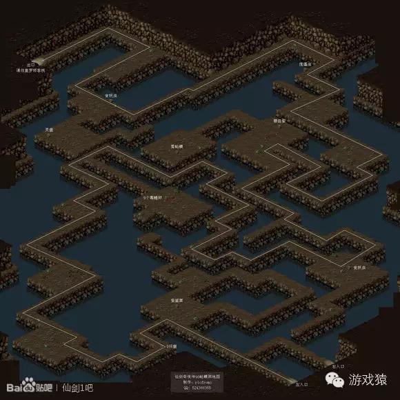 仙剑95试炼窟地图走法图片