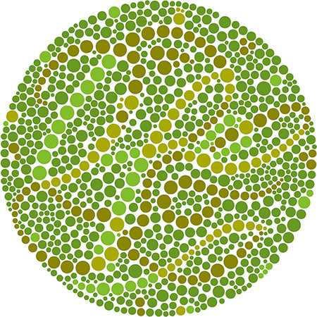 灰绿色盲测试图图片