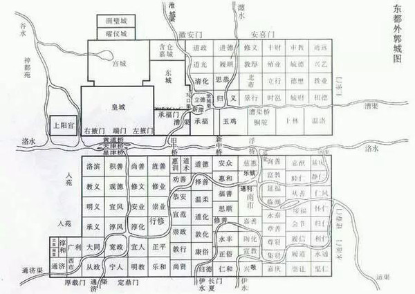唐朝地图 洛阳城图片