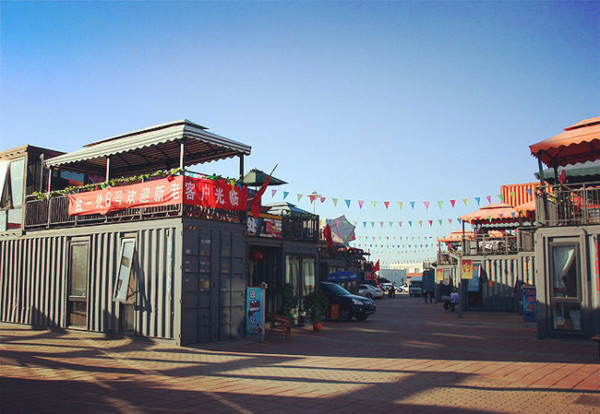 天津北塘海鲜街图片
