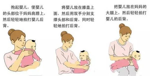 母乳防止呛奶姿势图片