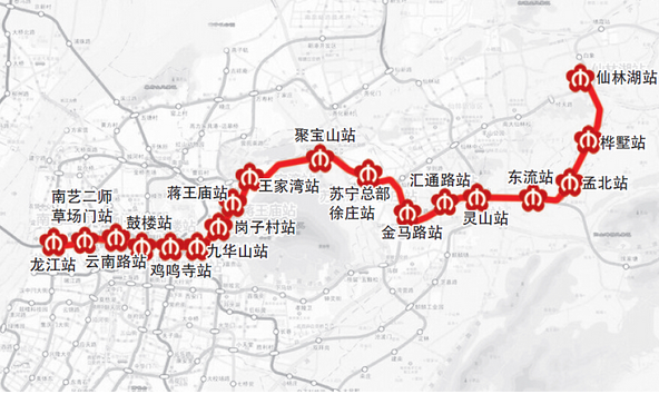 南京4号地铁线路图图片