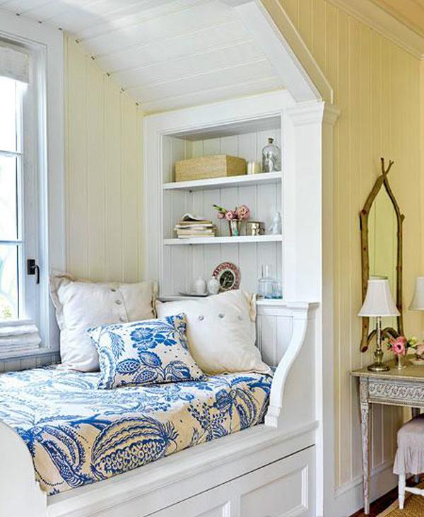 小房间飘窗连床设计图图片