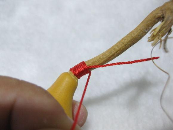 葫芦龙头缠绳方法图解图片