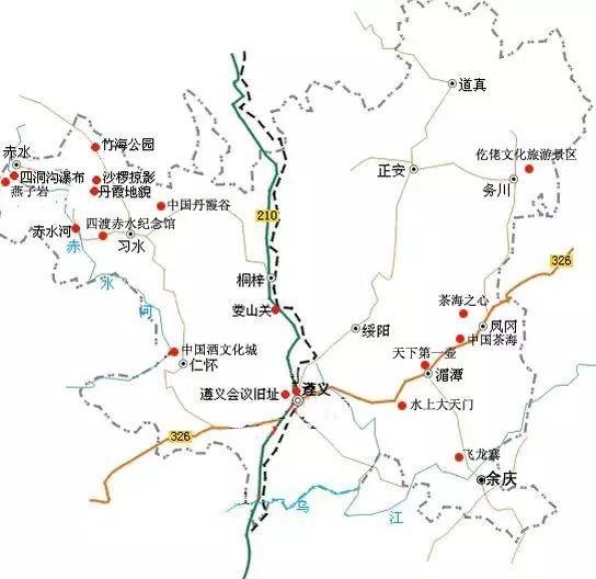 遵义旅游地图2016最新版阳春三月,春暖花开