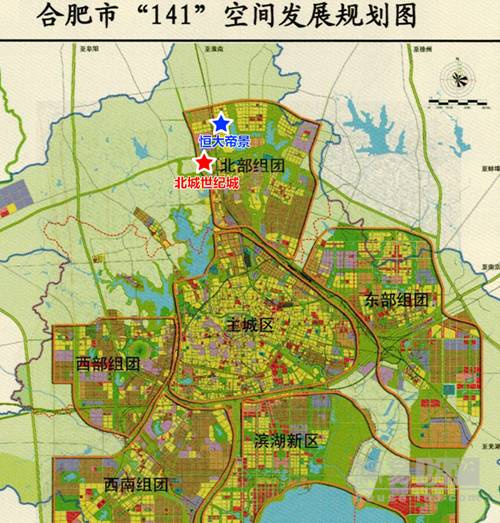合肥北城地理位置图图片
