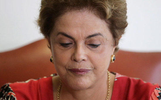 巴西首位女总统迪尔玛·罗塞夫 图片来自《每日电讯报》