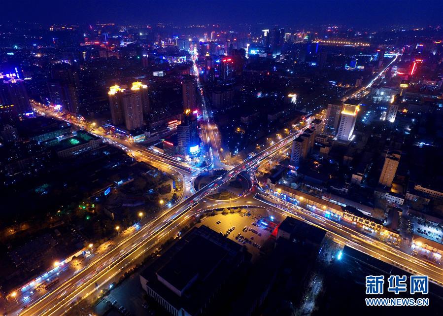 俯瞰郑州城市道路工程建设(组图)
