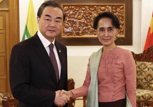 4月初，应缅甸外长昂山素季邀请，中国外长王毅访缅。