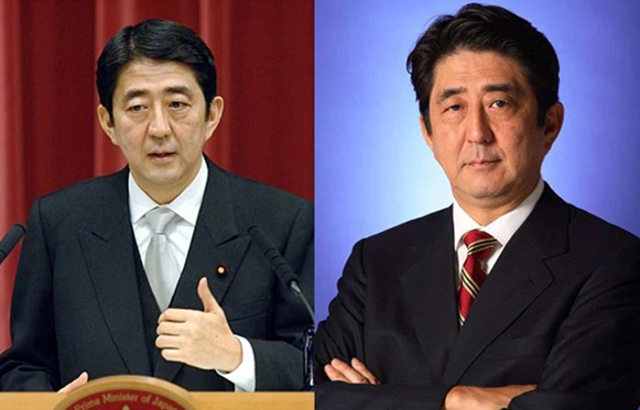 2007年的安倍（左）和2012年以后的安倍