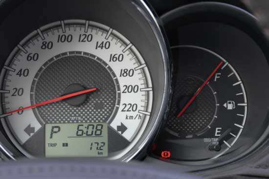 一汽丰田威驰油耗测试每年能省2500元