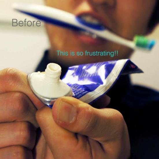 牙膏对塑料抛光图片