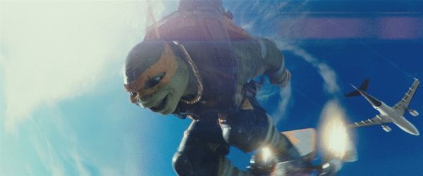 《忍者神龟2》神龟从天而降【点击查看高清组图】