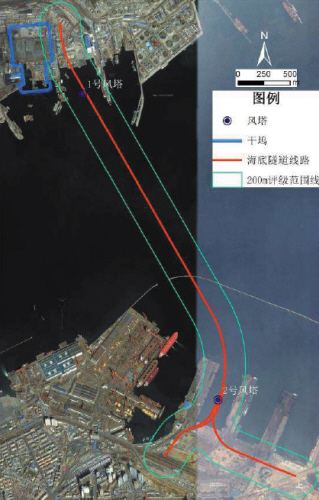 大连湾海底隧道路线图片