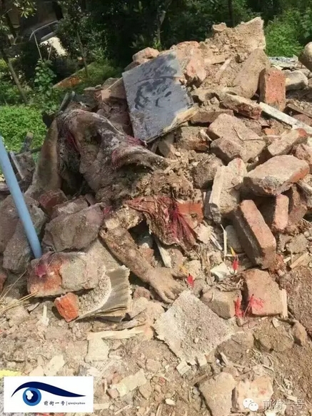 中国湖南民主党观察：房主疑强拆时遭活埋 尸体21天后在废墟中被发现