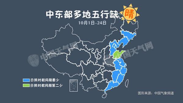 部等地,10月以来平均每天的日照时数仅有1~2个小时,省会城市合600_338