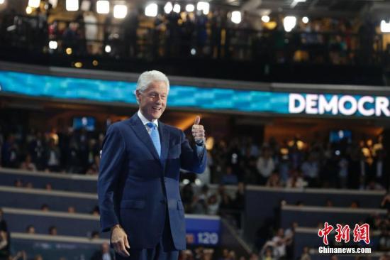 资料图:美国前总统比尔·克林顿。 中新社记者 廖攀 摄