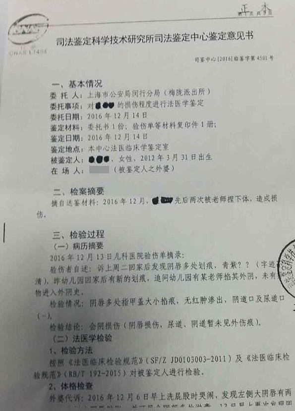 司法鉴定意见书