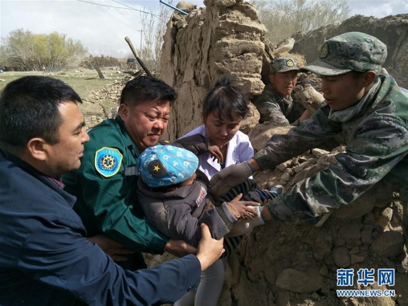 5級地震截至11日11時已造成8人遇難,23人受傷,受災最嚴重的塔什庫爾幹