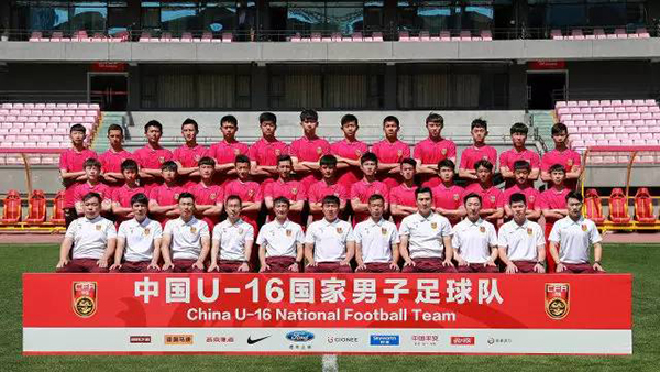 U16球员主要来自恒大足校和山东鲁能俱乐部的梯队。