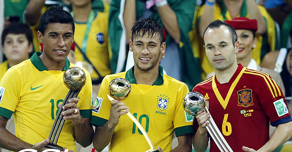 2013年联合会杯决赛，保利尼奥获铜球奖。东方IC 资料